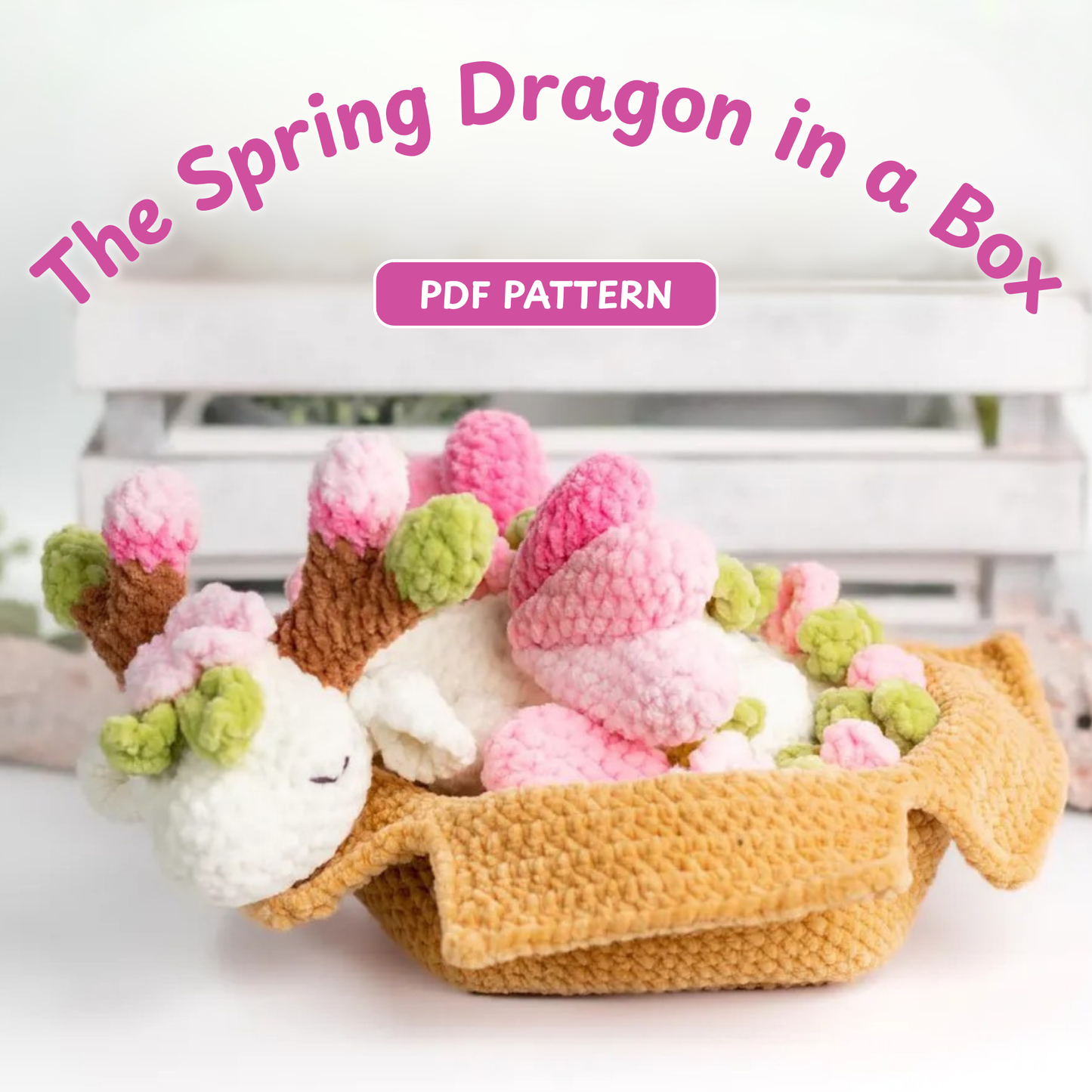 Crochet Spring Dragon in a Box Pattern