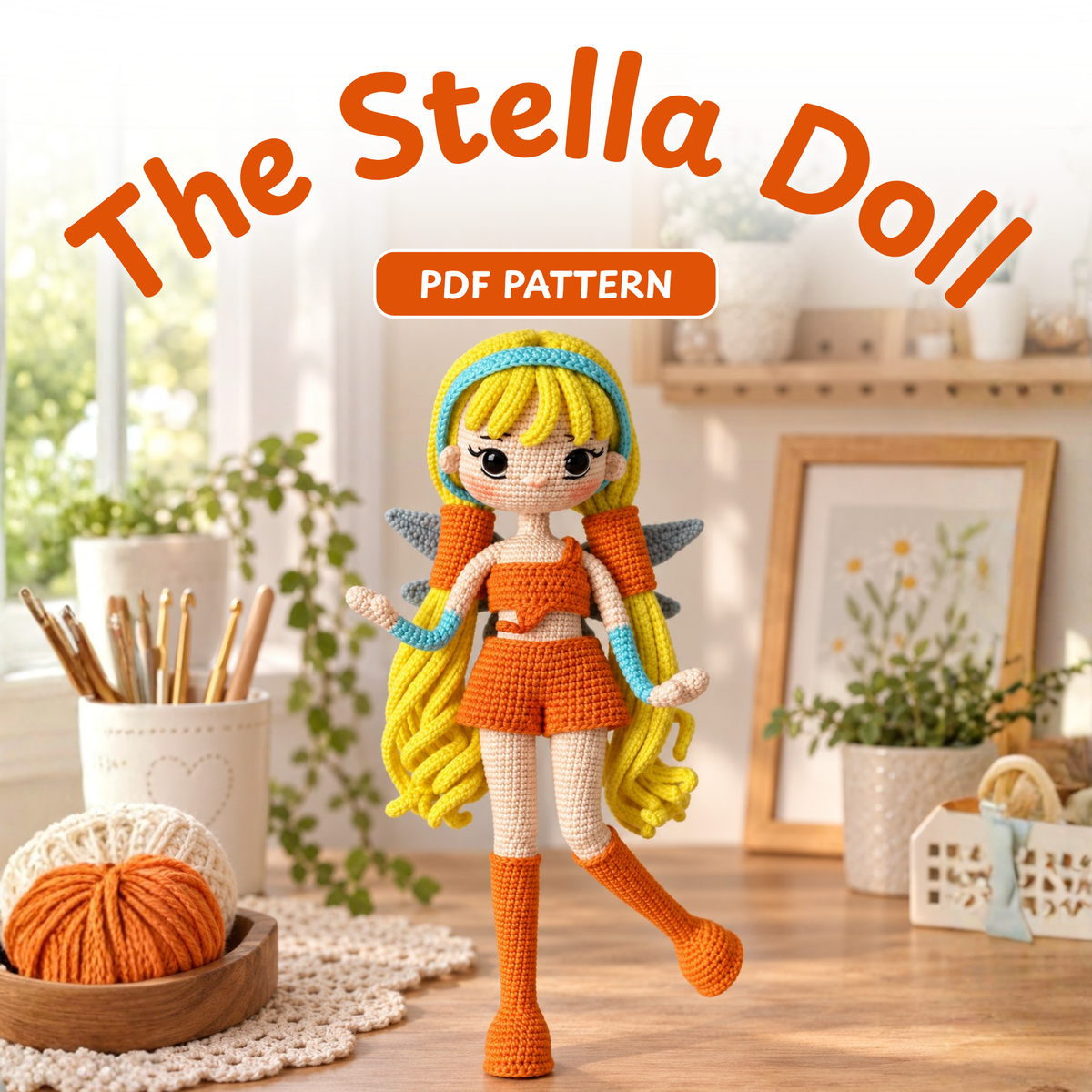 Crochet Stella Amigurumi Fairy Doll Pattern