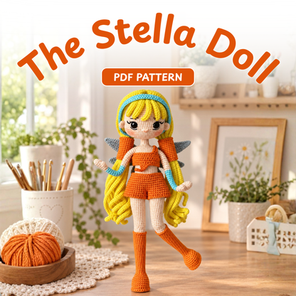 Crochet Stella Amigurumi Fairy Doll Pattern