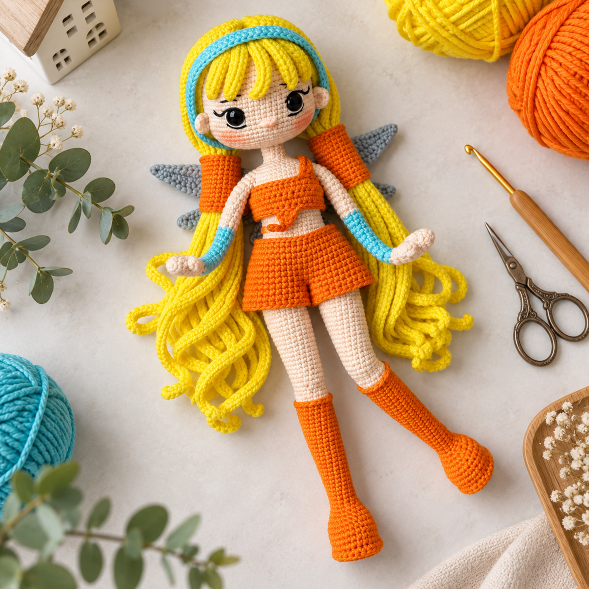 Crochet Stella Amigurumi Fairy Doll Pattern