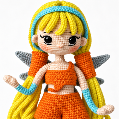 Crochet Stella Amigurumi Fairy Doll Pattern