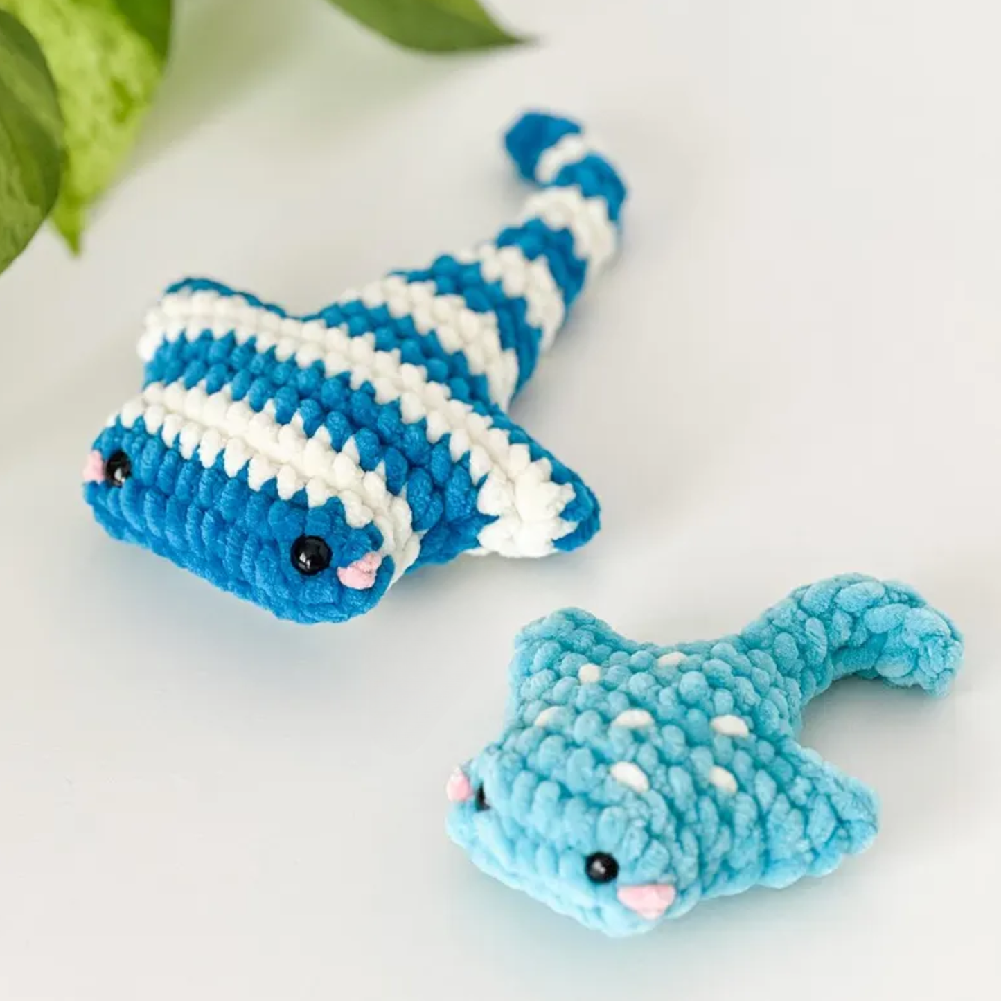 Crochet Mini Stingray Amigurumi Pattern (4 Versions)