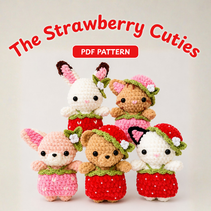 Crochet Fairy Critters Pattern (Bunny and Deer, 2 Characters and 2 Outfits)