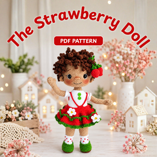 Crochet Strawberry Doll Amigurumi Pattern