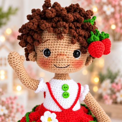 Crochet Strawberry Doll Amigurumi Pattern