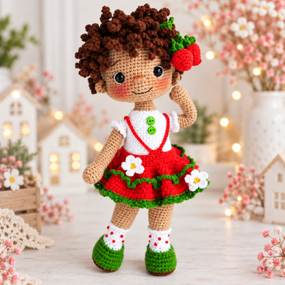 Crochet Strawberry Doll Amigurumi Pattern