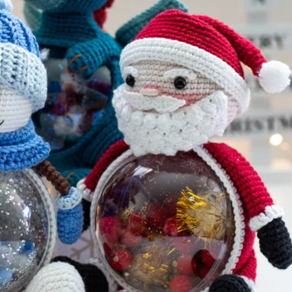 Crochet Christmas Toy Santa Claus and Mrs. Claus Pattern (Set)