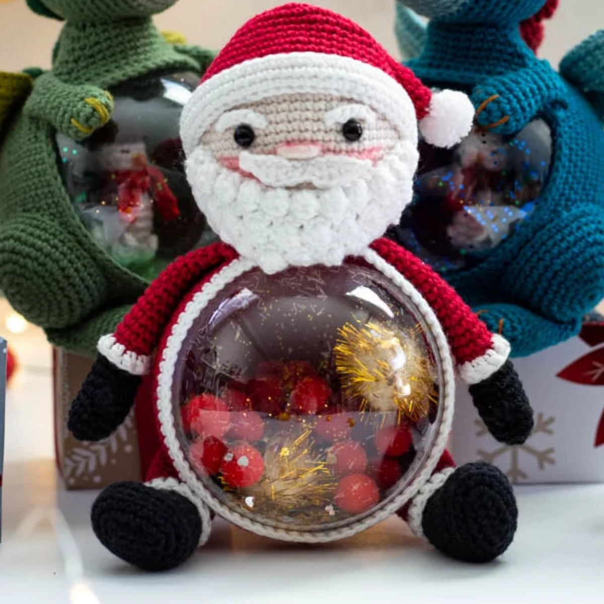 Crochet Christmas Toy Santa Claus and Mrs. Claus Pattern (Set)
