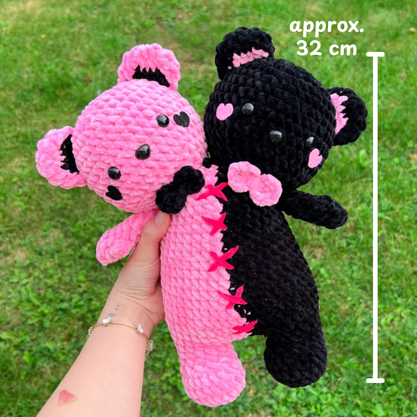 Crochet Two Headed Plushie Pattern