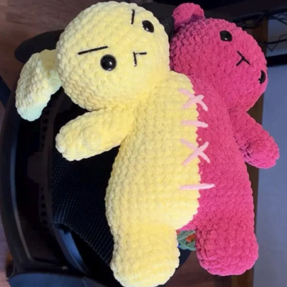 Crochet Two Headed Plushie Pattern