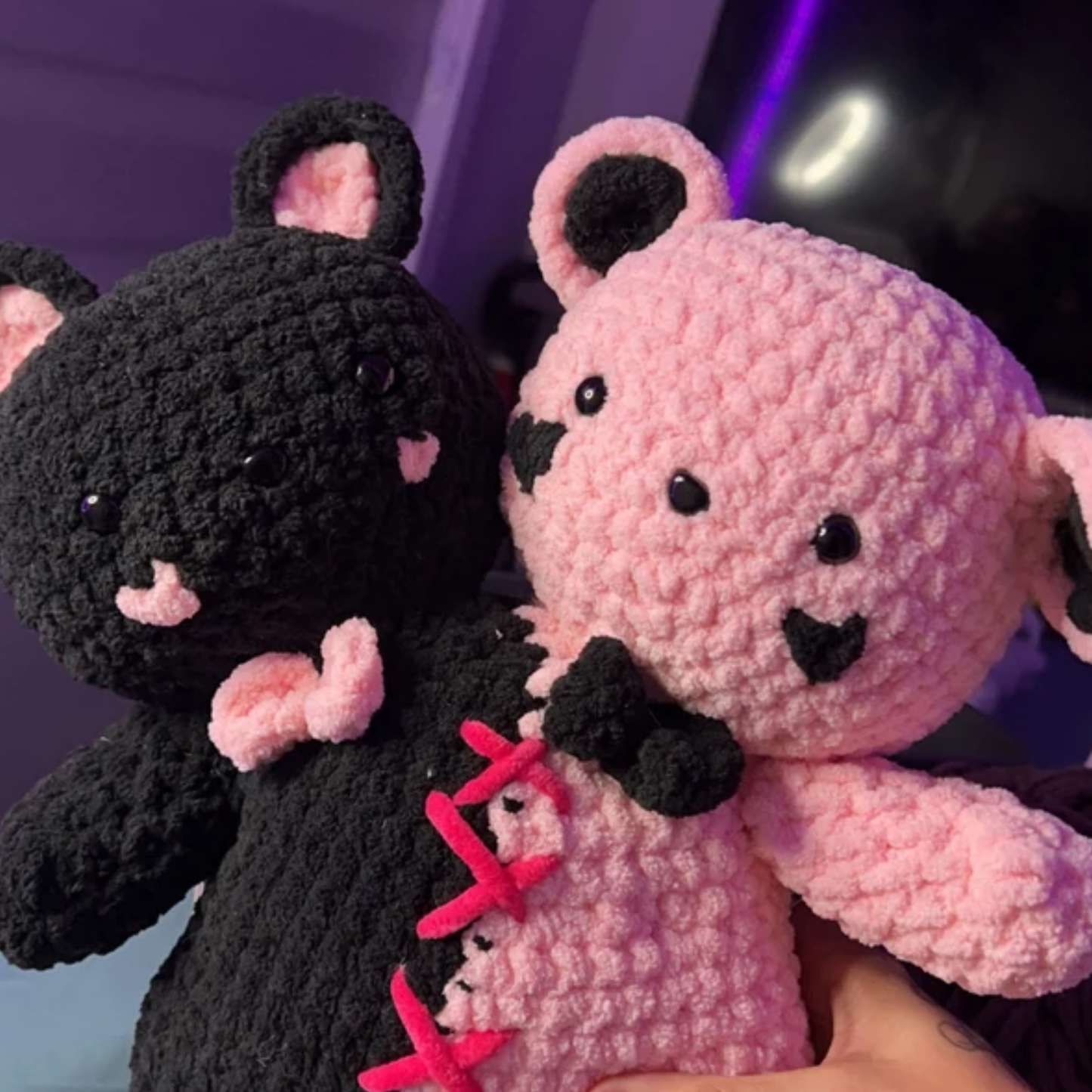 Crochet Two Headed Plushie Pattern