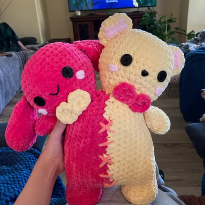 Crochet Two Headed Plushie Pattern