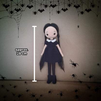 Crochet Wednesday Amigurumi Doll Pattern