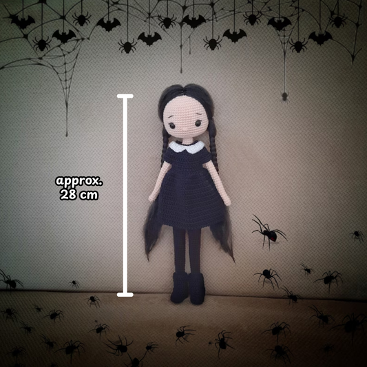 Crochet Wednesday Amigurumi Doll Pattern