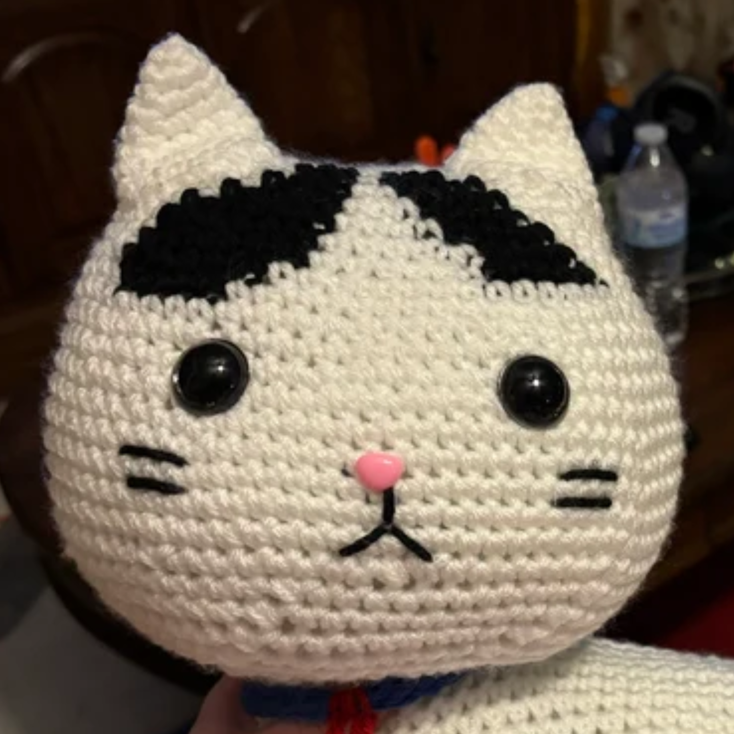 Crochet White Spotting Cat Pattern