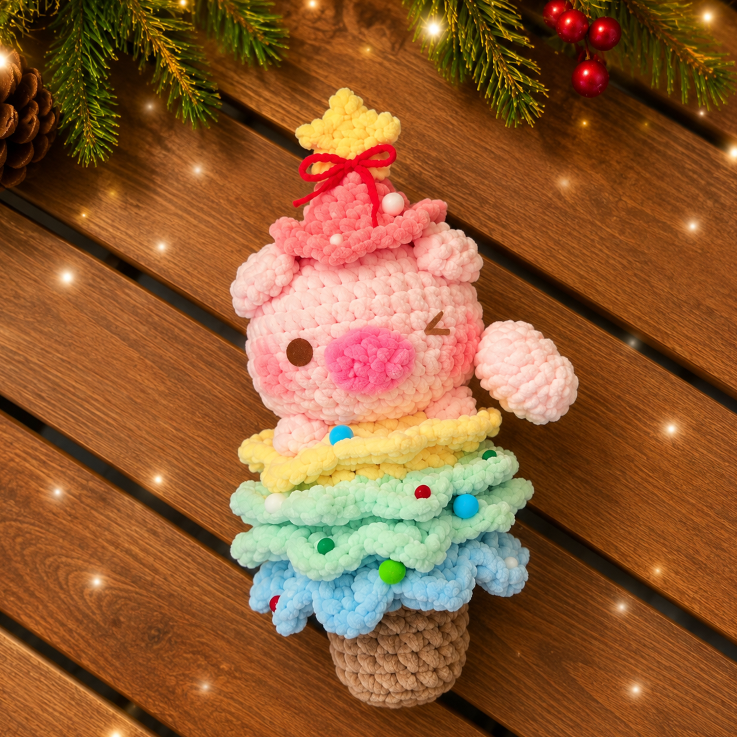 Crochet Animal in Christmas Tree Pattern (Mini Bundle)