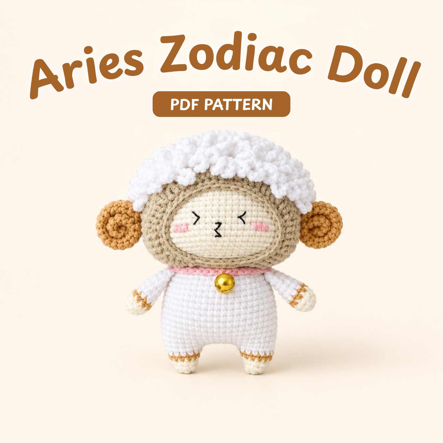 Crochet Aries Zodiac Keychain Pattern