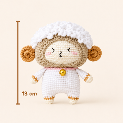 Crochet Aries Zodiac Keychain Pattern