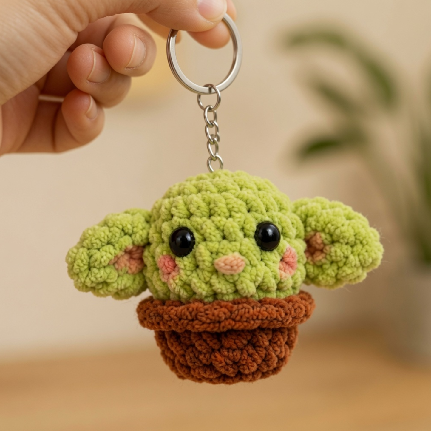 Crochet Baby Alien Pattern (2-in-1, with Frog Buddy and Keychain)