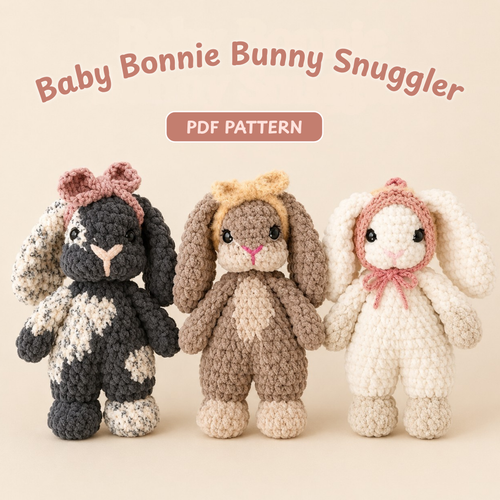 Crochet Bonnie Bunny Snuggler Pattern