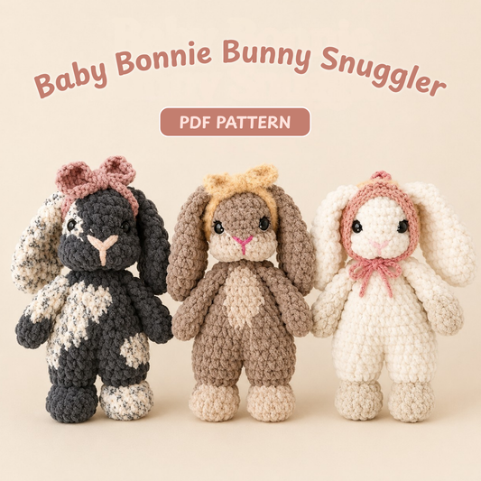 Crochet Bonnie Bunny Snuggler Pattern