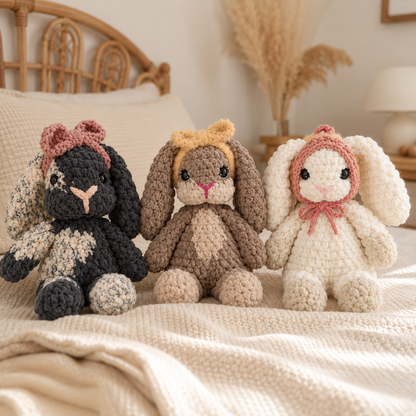 Crochet Bonnie Bunny Snuggler Pattern