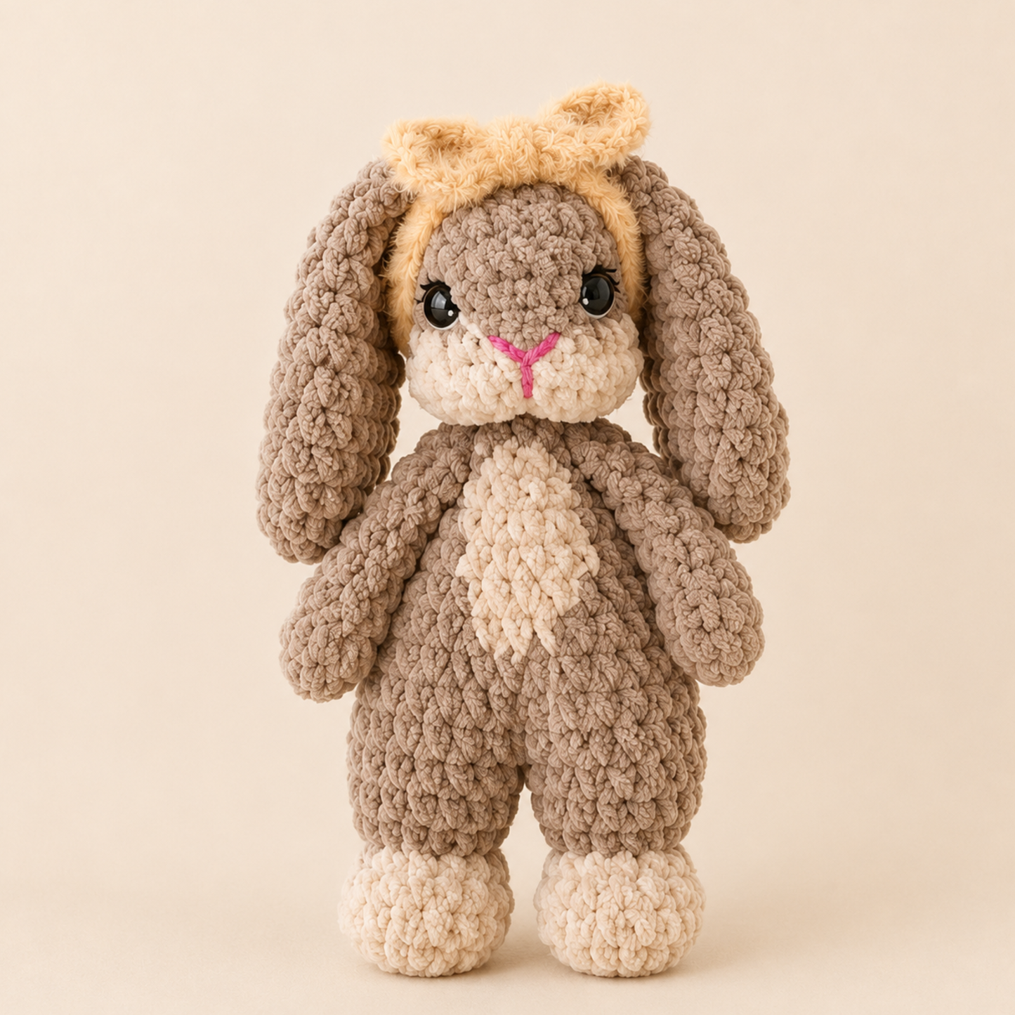 Crochet Bonnie Bunny Snuggler Pattern