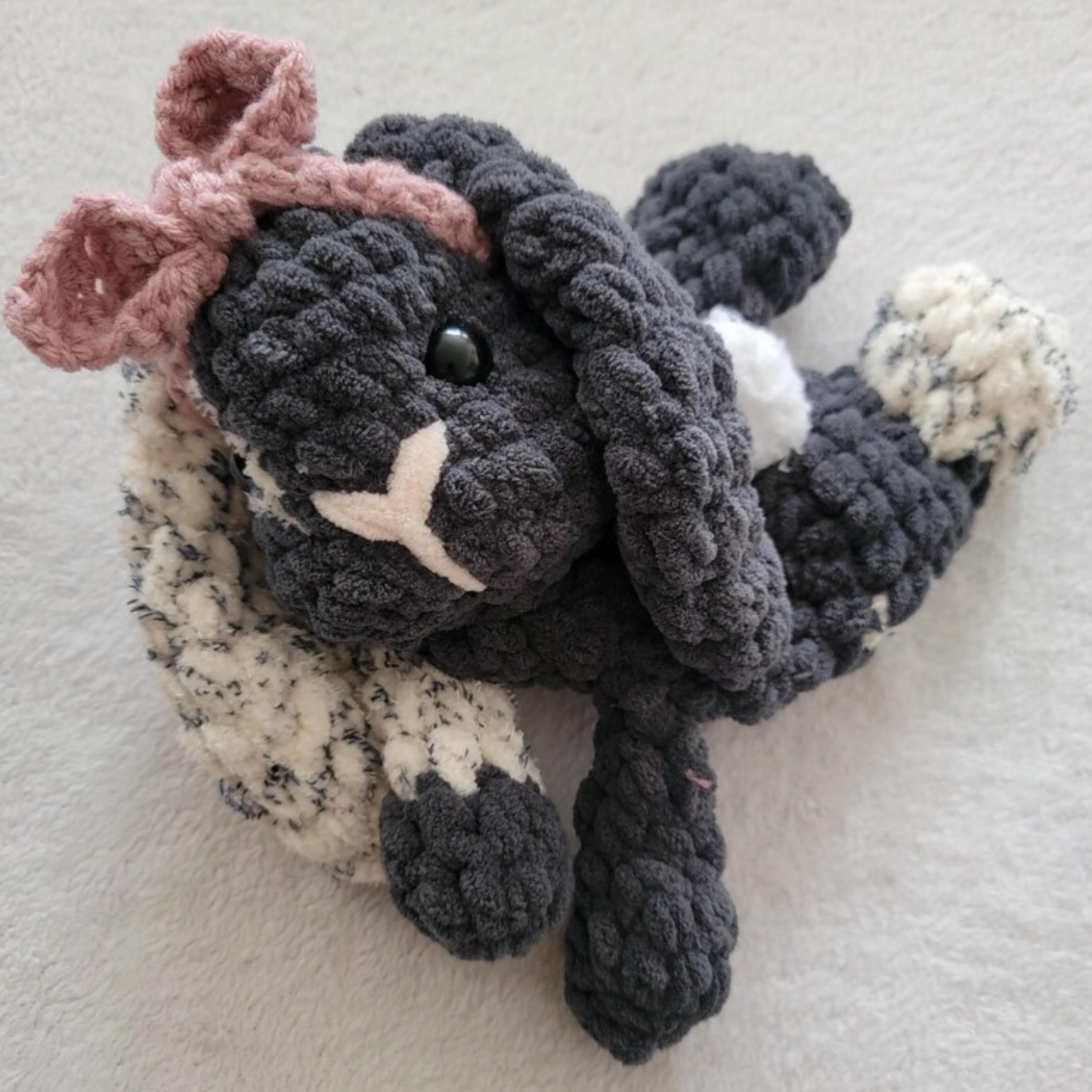 Crochet Bonnie Bunny Snuggler Pattern