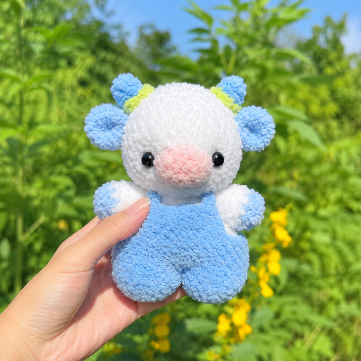 Baby Cow in Clothing Bundle Crochet Pattern