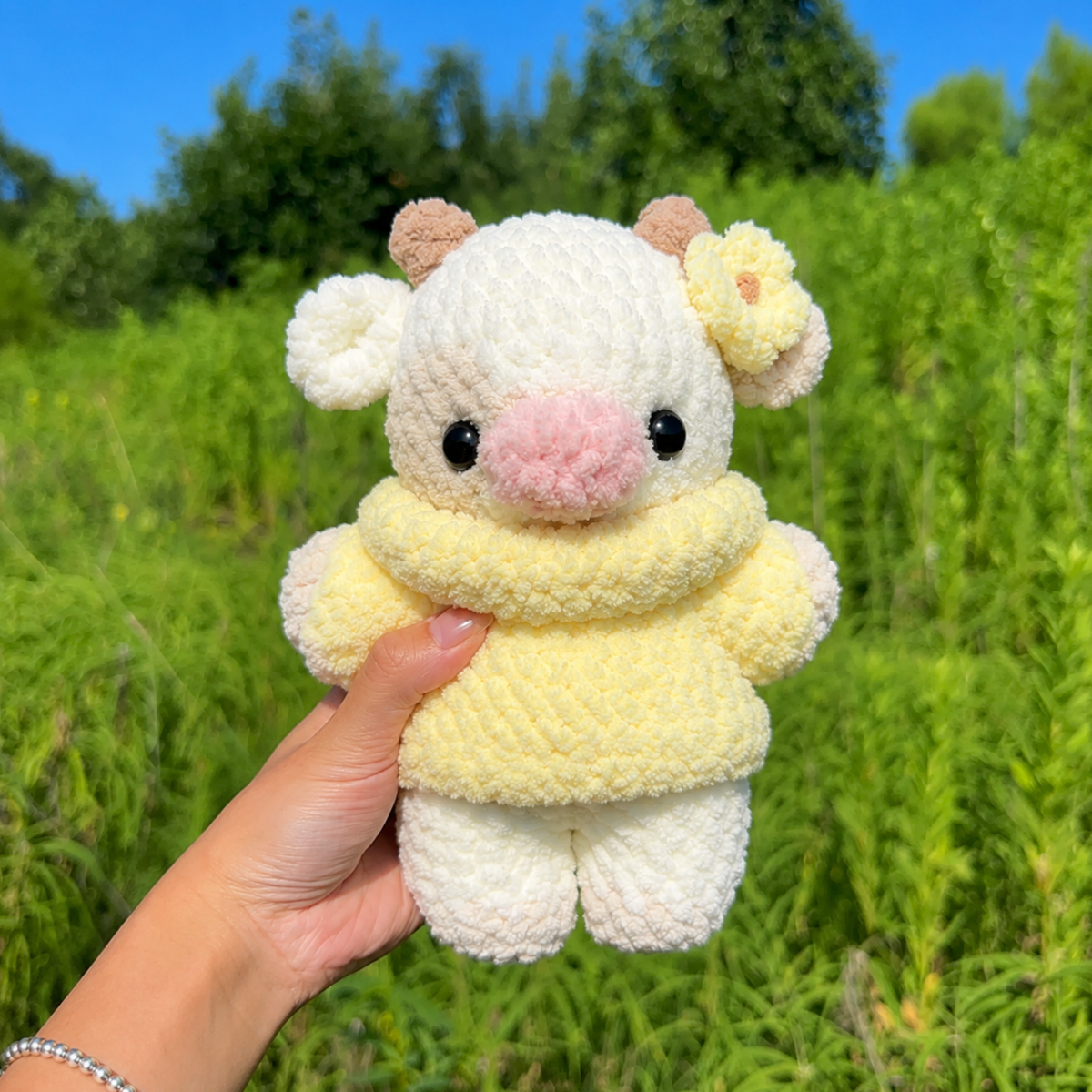 Baby Cow in Clothing Bundle Crochet Pattern