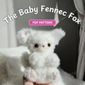 Baby Fennec Fox Amigurumi Crochet Pattern PDF