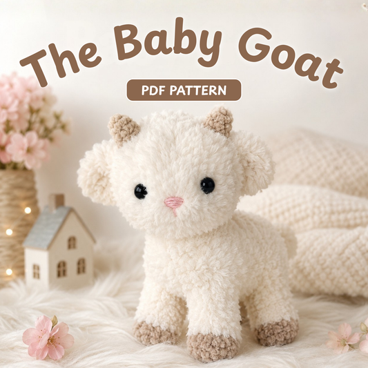 Baby Goat Amigurumi Crochet Pattern