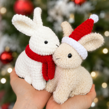 Crochet One-Piece Baby Rabbit Pattern (13cm, 17cm with Ears)
