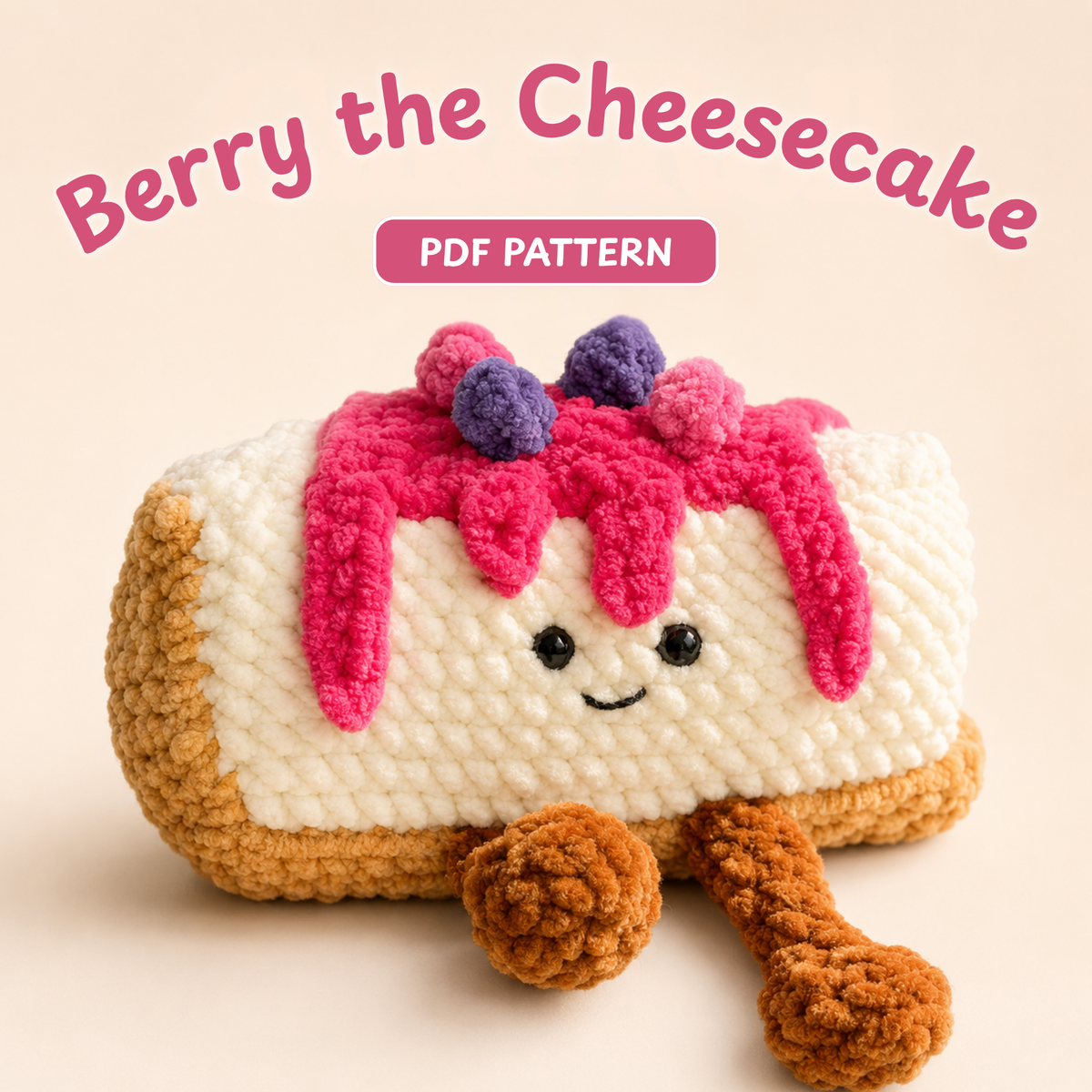 Berry the Cheesecake Crochet Pattern