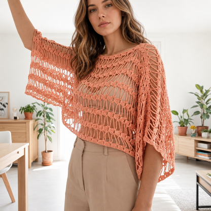 Crochet Boho Mesh Top Pattern