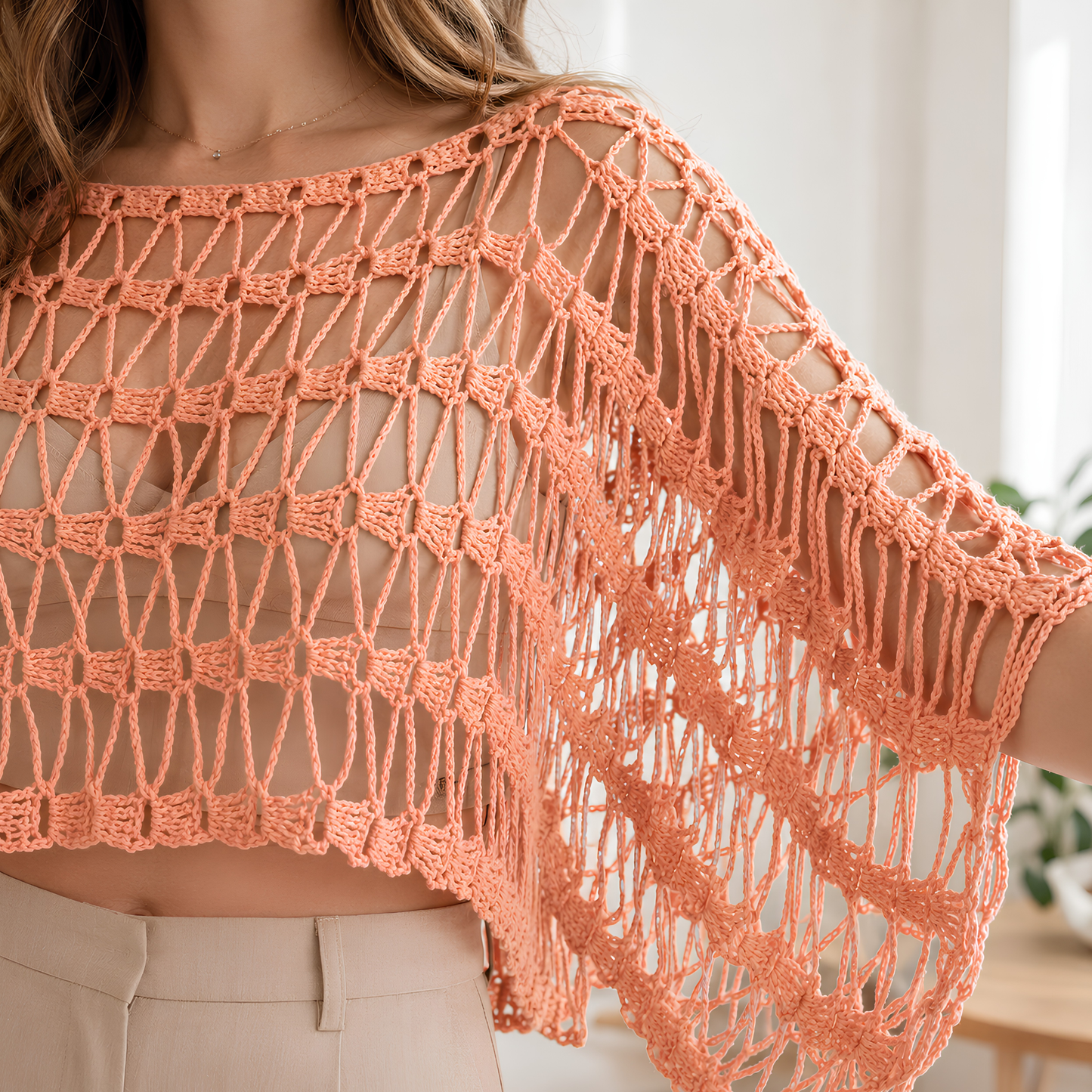 Crochet Boho Mesh Top Pattern