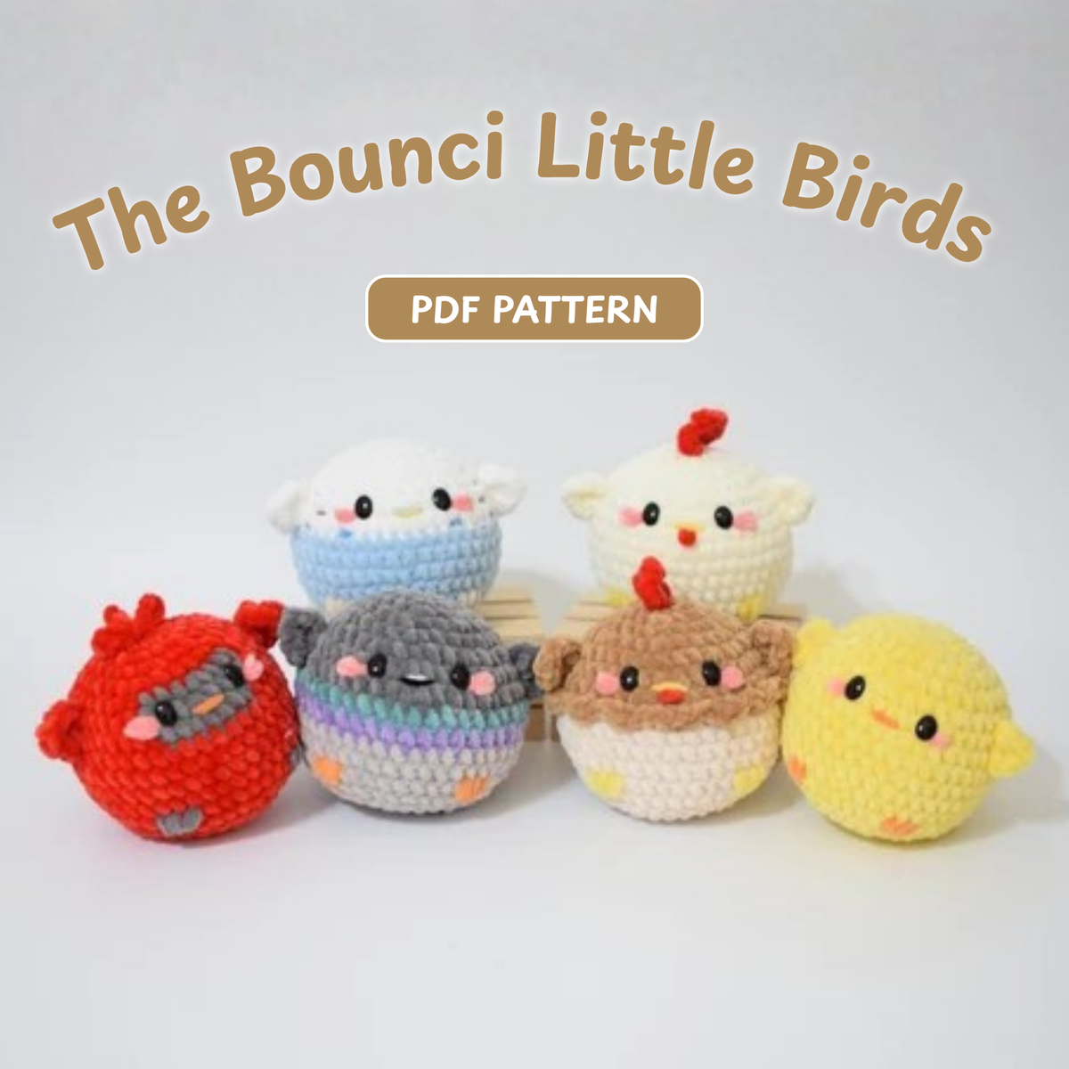 Bounci Little Birds Amigurumi Crochet Pattern