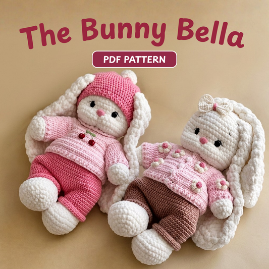 Crochet Bunny Bella + Outfit | 2 Patterns in 1