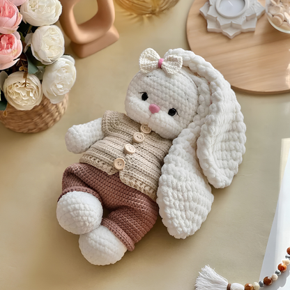 Crochet Bunny Bella + Outfit | 2 Patterns in 1
