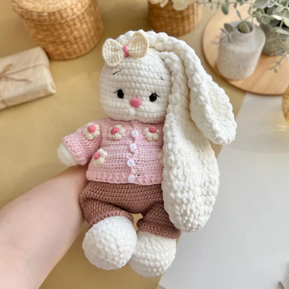 Crochet Bunny Bella + Outfit | 2 Patterns in 1