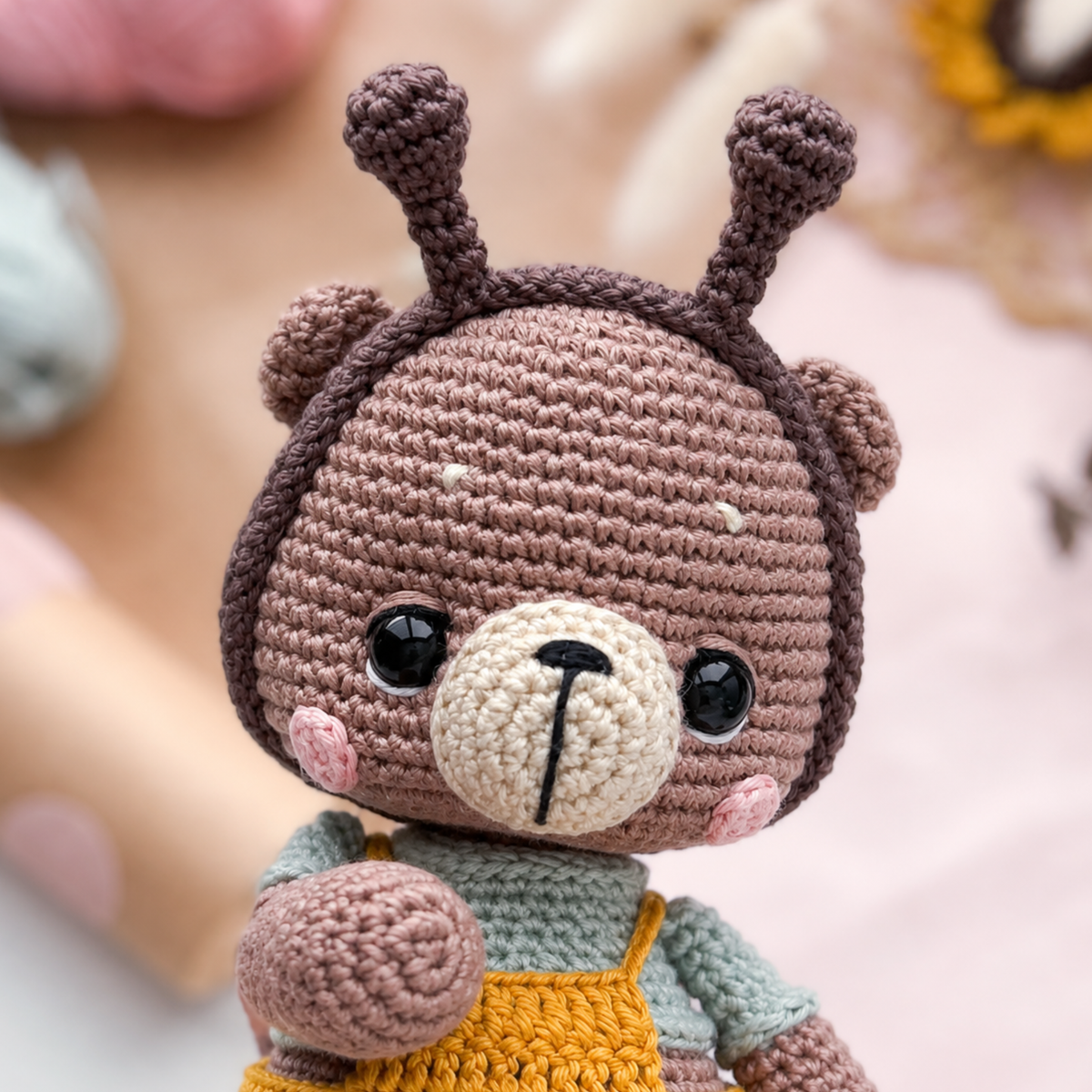 Buzz the Bear Amigurumi Crochet Pattern