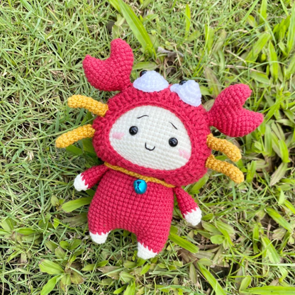 Cancer Zodiac Doll Amigurumi Crochet Pattern