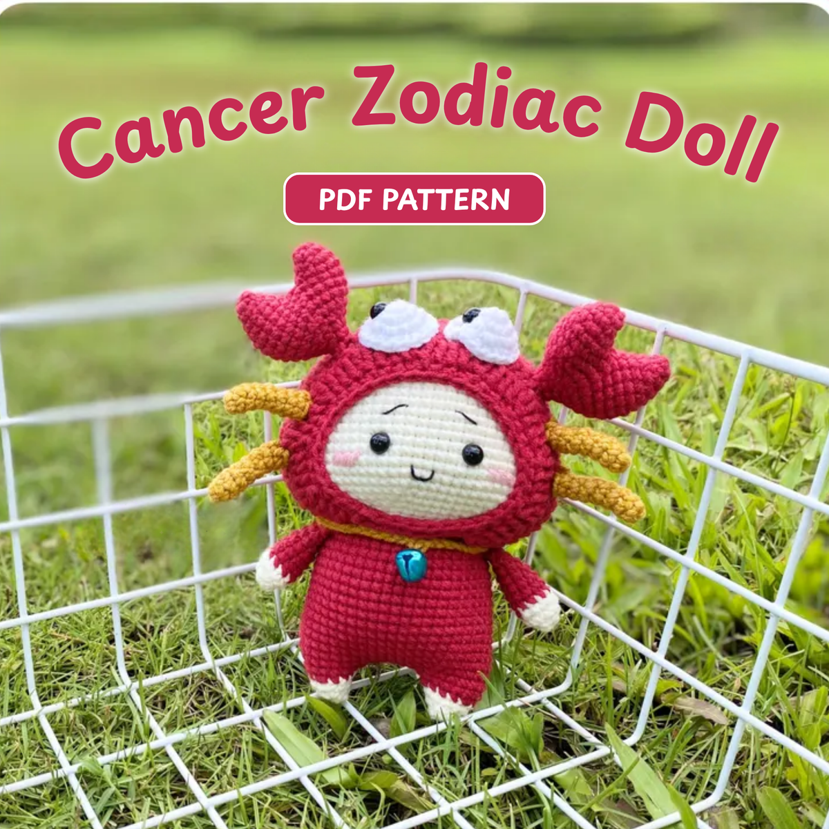 Cancer Zodiac Doll Amigurumi Crochet Pattern