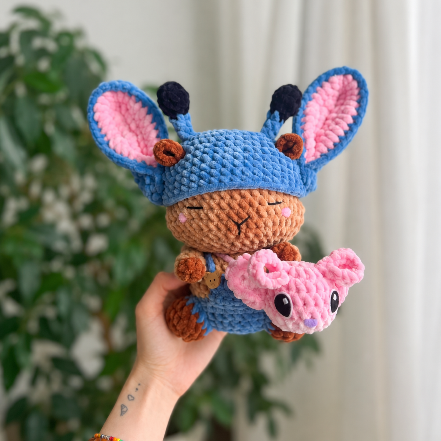 Crochet 4-in-1 Capybara Pattern (Bunny, Frog, Stitch, Bee)