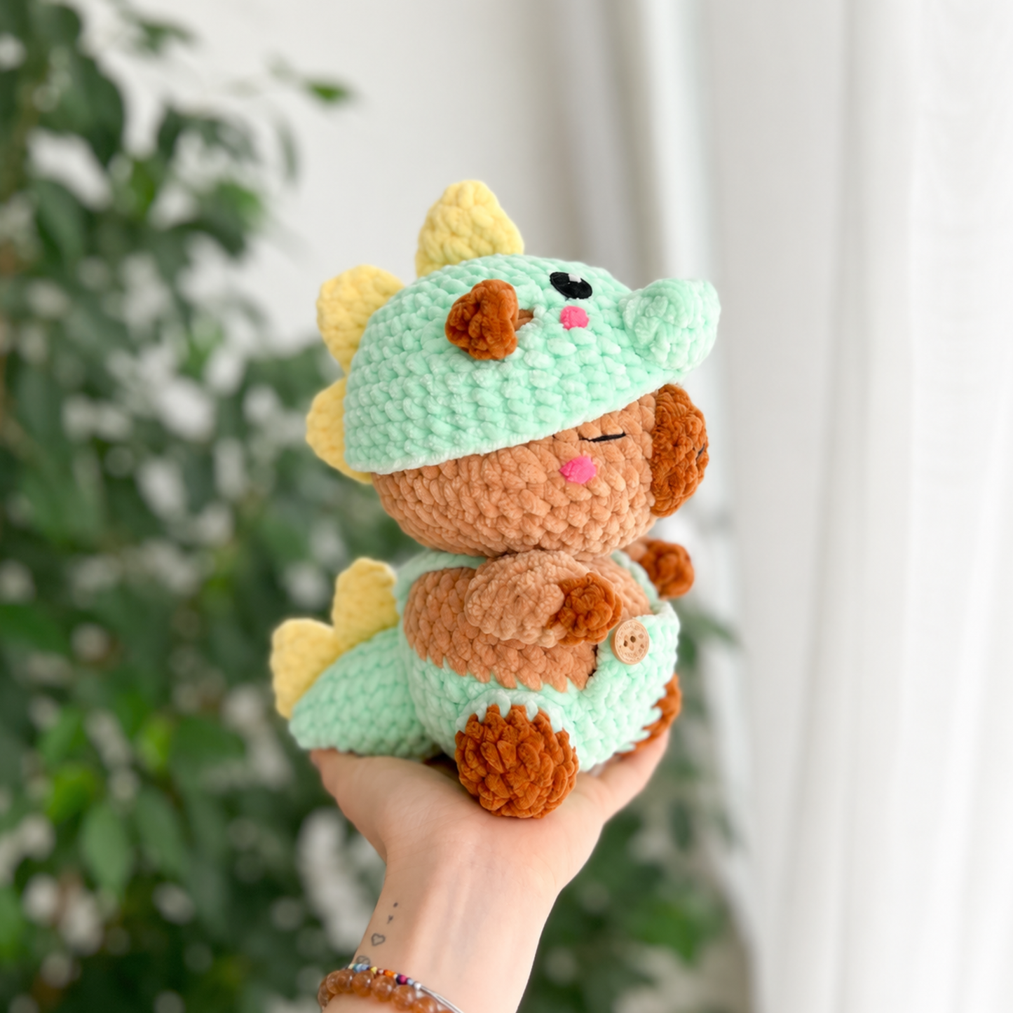 Crochet Capybara Pattern (4 Costumes: Crab, Shark, Dino, Tiger)
