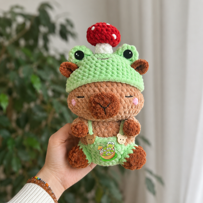 Crochet 4-in-1 Capybara Pattern (Bunny, Frog, Stitch, Bee)