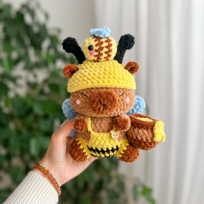 Crochet 4-in-1 Capybara Pattern (Bunny, Frog, Stitch, Bee)