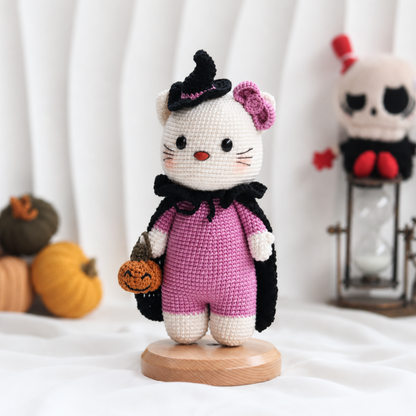 Crochet Cat Witch Doll Pattern