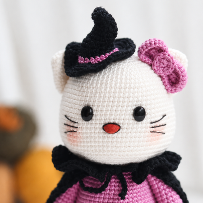 Crochet Cat Witch Doll Pattern