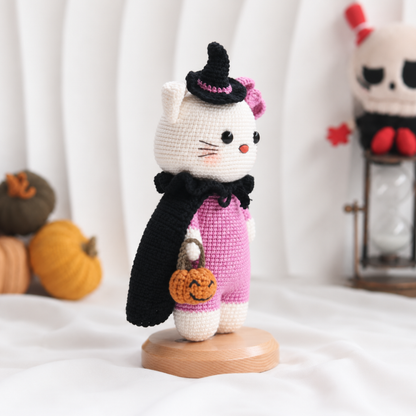 Crochet Cat Witch Doll Pattern